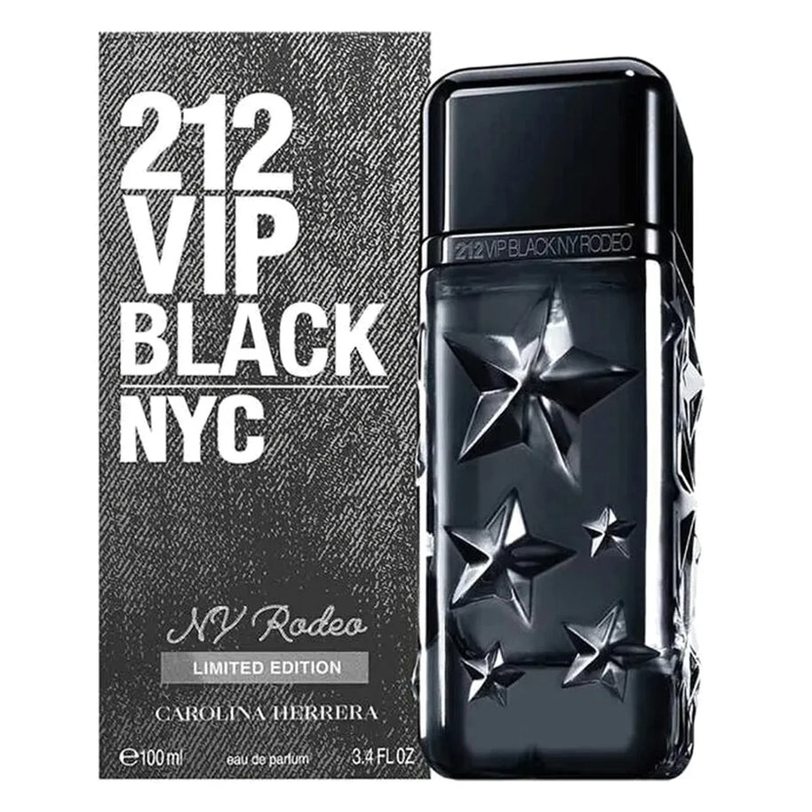 Carolina Herrera 212 VIP Black NY Rodeo Limited Edition Eau de Parfum Spray Size: 3.4 FL OZ / 100 ml